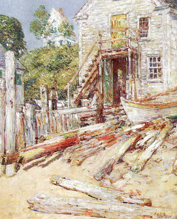 Childe Hassam Rigger's Shop at Provincetown, Mass France oil painting art